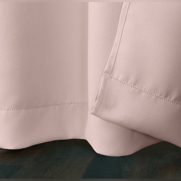 Sun Zero Saxon Energy Saving Blackout Grommet Curtain Panel; Set of 2 Panels - Picture 3 of 5